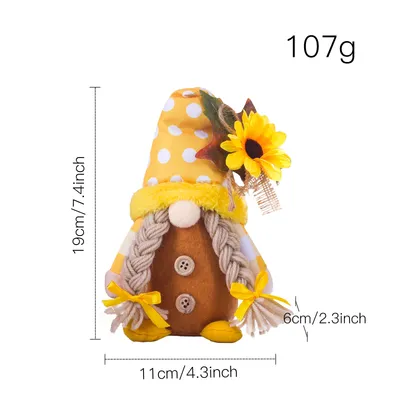 Sunflower Decoration Doll Ornaments Props Supplies