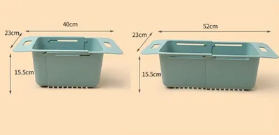 Kitchen Sink Drain Retractable Storage Rack