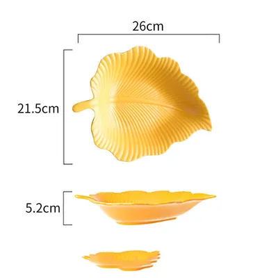 Ceramic Snack Plate For Creative Home Use