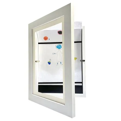 A4 Art Display Frame Kids Frames Photo Picture Crafts Drawing Storage Xmas Gifts-white