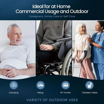 Pack Of 160 Commode Liners With Absorbent Pad Odorless Disposable Bags Universal