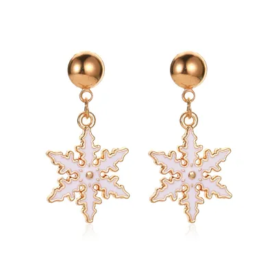 Christmas Snowflake Pumpkin Rainbow Earrings Women
