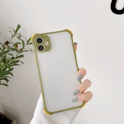 Skin Feel Frosted Mobile Phone Case Fine Hole Four Corners Anti-drop Color Mobile Phone Case