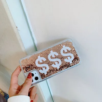Liquid quicksand dynamic mobile phone case