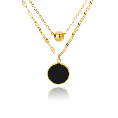 New Fashion Heart Shaped Pendant Titanium Steel Necklace