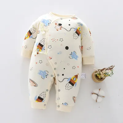 Baby warm one-piece clothes spring, autumn and winter