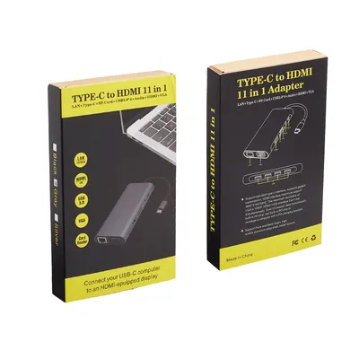 Type-c Docking Station 11-in-one With Hdmi Network Card All-in-one Converter