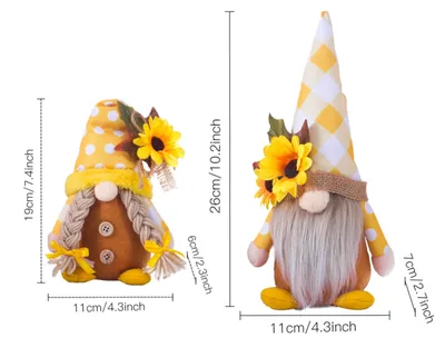 Sunflower Decoration Doll Ornaments Props Supplies