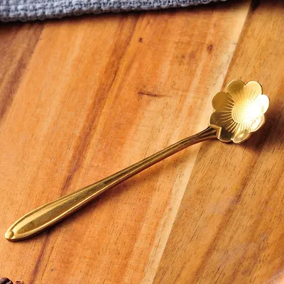 Household Spoon Stainless Steel Small Spoon Long Handle Coffee Spoon