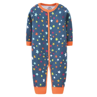 Pure cotton flat foot one-piece baby romper