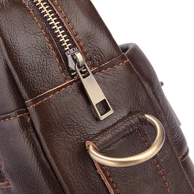 Men's crossbody bag leather handbag