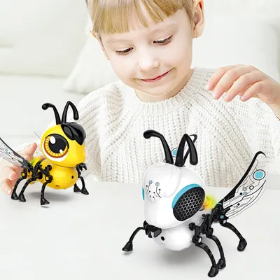 Touch-sensing Assembled Bee Toy Light And Music