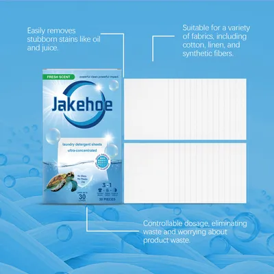 JAKEHOE Laundry Sheets Daily Cleaning For Clothes, Removes Stubborn Stains Gentle On Skin Leaves A Lasting Fragrance For Your Home Protects Your Clothes