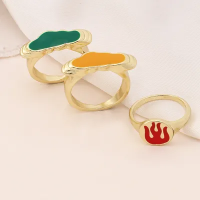 Simple Fashion Flame Personality Ring Women