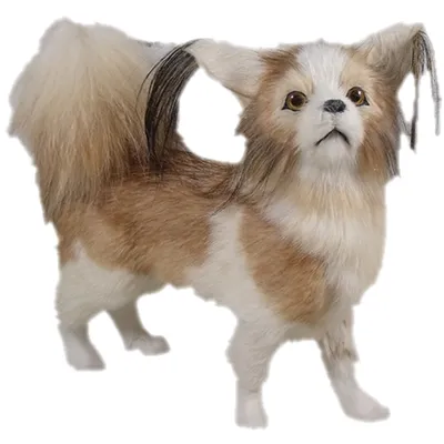 Animal Model Fur Craft Gift Static Ornament Dog Model