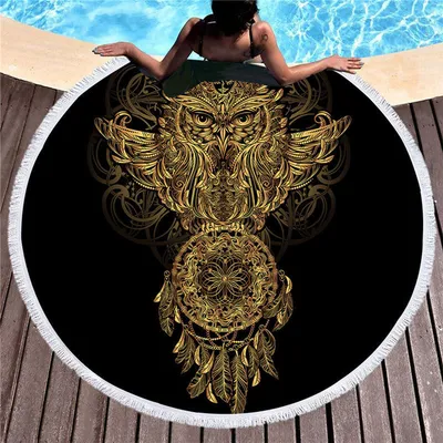 Dream Catcher Elephant Turtle Beach Towel