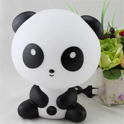 Fashion cartoon panda table lamp creative night light