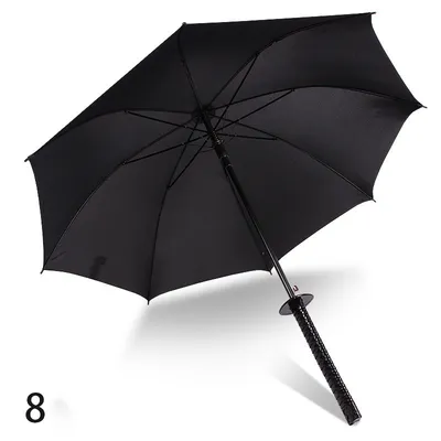 24 Bone Long Handle Samurai Sword Handle Umbrella Creative Personality