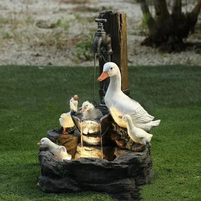 Resin Crafts Garden Park Art Small Ornament Statue Animal Garden Resin Statue
