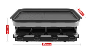 Black Household Smokeless Flat Bakeware Electric Oven