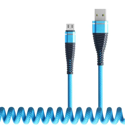 Mobile Phone Charging Spring Wire For Apple Android TYPE-C