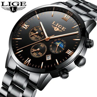 Casual waterproof quartz watch