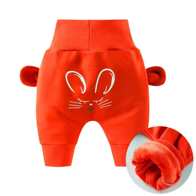 Big pp baby high waist belly protection pants
