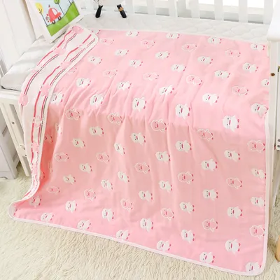 110 * 110cm baby bath towel cover blanket gauze children quilt quality baby children pure cotton 6 six layer gauze bath towel