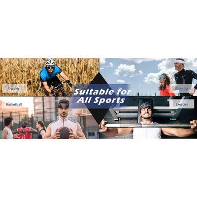 طقم من 5 قطع من عصابات الرأس الرياضية النسائية المقاومة للانزلاق والماصة للعرق، عصابات رأس مرنة لليوجا واللياقة البدنية والجري، للجنسين