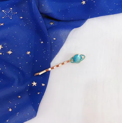 Student Moon Star Hair Accessories Bangs Clip