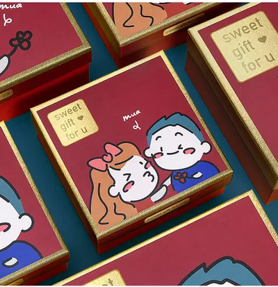 Empty Box Couple Birthday Gift Box Packaging Box