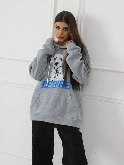Women's Fashionable Casual Printed Long Sleeved Sweatshirt