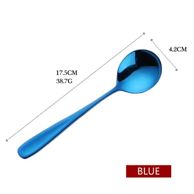 Round Spoon Creative Cute 304 Stainless Steel Long Handle Watermelon Spoon