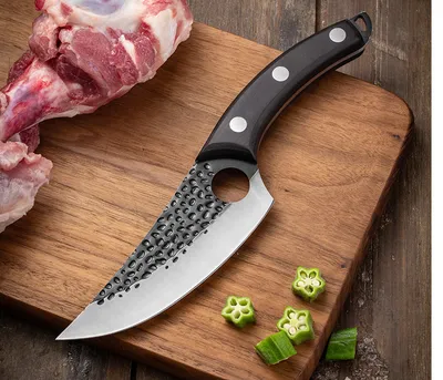 Kitchen Knife Meat Cleaver Slaughtering Butcher Knife Chopping Boning Knife Raw Fish Filleting Cooking Tool