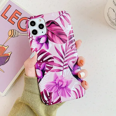 Purple banana leaf leaves and flowers