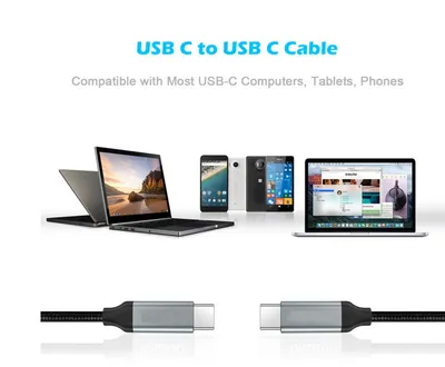 TYPE-C Fast PD Data Cable 5 Core Braided