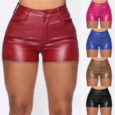 Large Size Women's Fashion High Waist Tight Shorts
