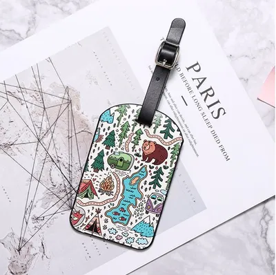 Personalized creative travel label boarding pass