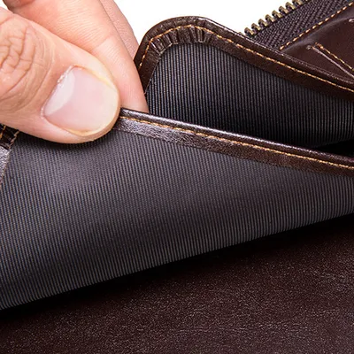 حافظة جلدية من الطبقة الأولى للكمبيوتر اللوحي، محفظة نقود معدنية