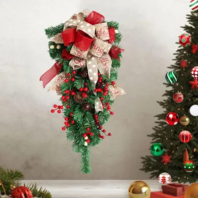 زينة معلقة على باب عيد الميلاد، زينة عيد الميلاد، إكسسوارات العطلات، لوازم حفلات أعياد الميلاد