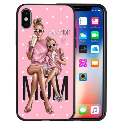 Trendy mother and baby phone case