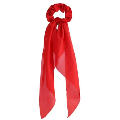 Small floral ponytail long streamer hair band