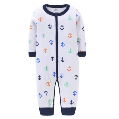 Pure cotton flat foot one-piece baby romper
