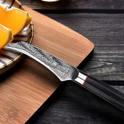 Japanese Damascus Steel Kitchen Knife Household Kitchen Fruit Knife