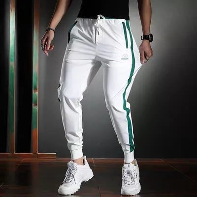Polyester Men's Harem Sweatpants With Tied Feet