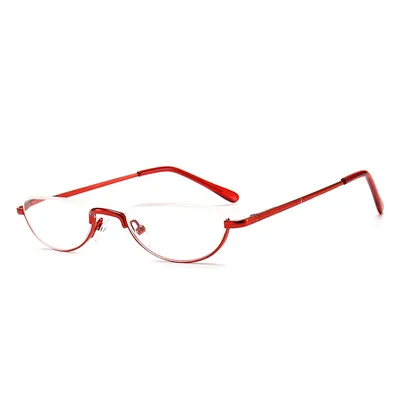 Women's Portable Fashionable Half-moon Shaped Reading Glasses