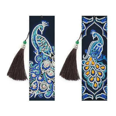 5D Diamond Painting Creative Bookmarks Peacocks