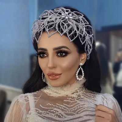 Women's Handmade Hollow Leaf Shape Rhinestone Headband
