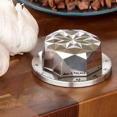Kitchen Mechanical Magnet Timer Stainless Steel