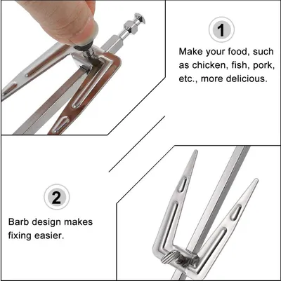 Oven Accessories Grilled Chicken Rack Rotating Cage Grill